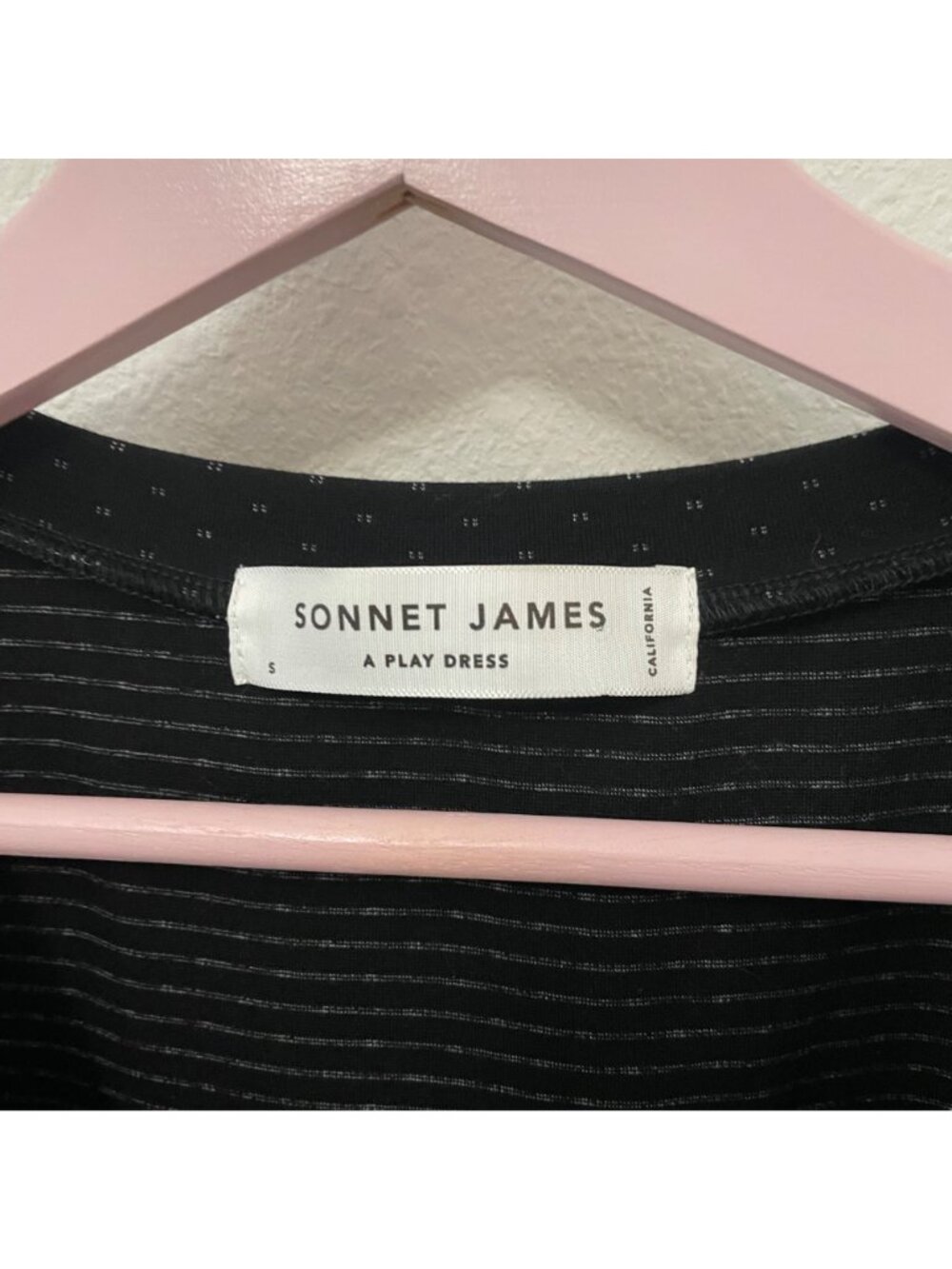 Sonnet James Play Dress Black Print Long Sleeve Size S - Picture 4 of 7